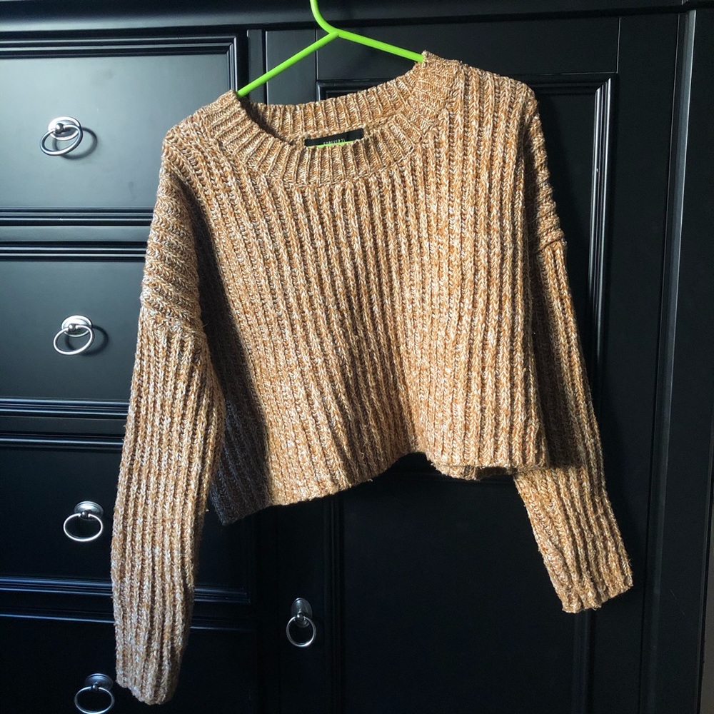 Yellow/White Knit Sweater